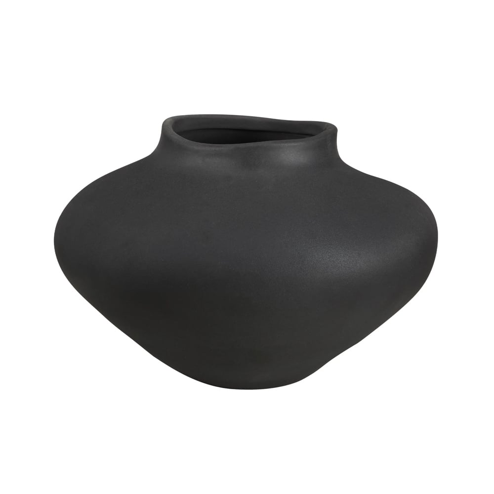 Vase organique en céramique noire - Décors Véronneau