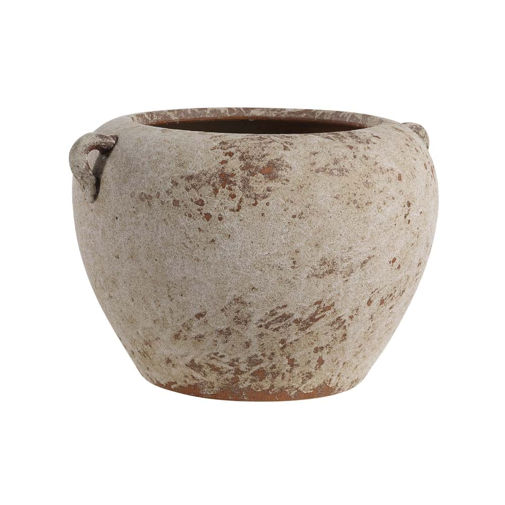 Vase artisanal en terre cuite avec anses - Décors Véronneau
