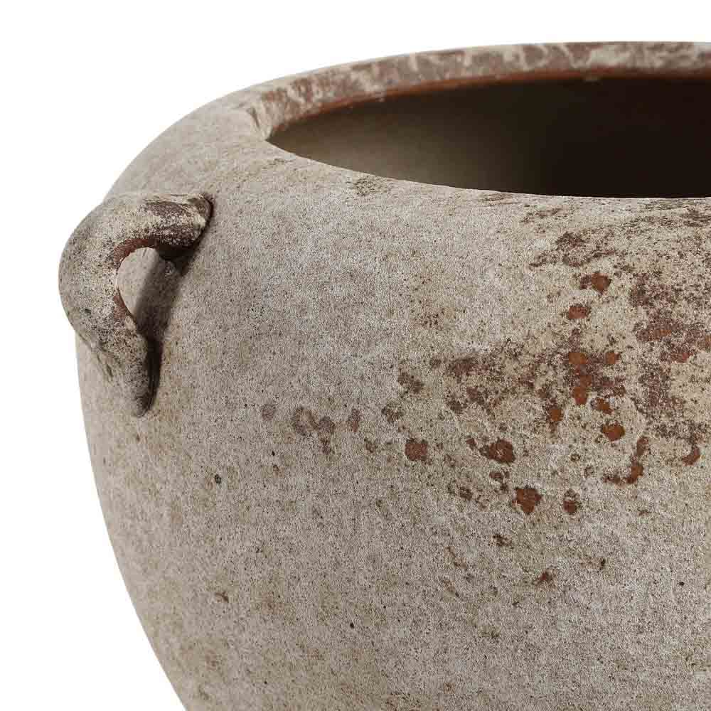 Vase artisanal en terre cuite avec anses - Décors Véronneau