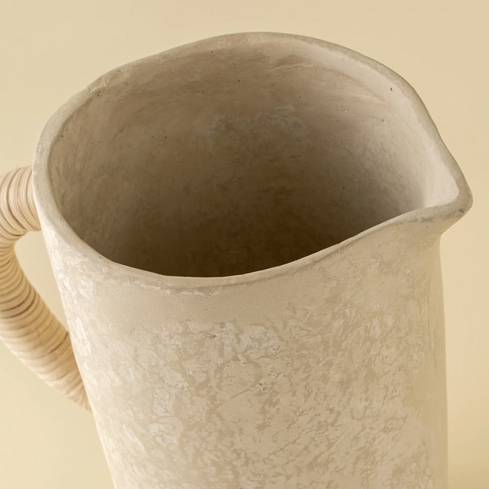 Vase artisanal de style pichet en papier mâché - Décors Véronneau