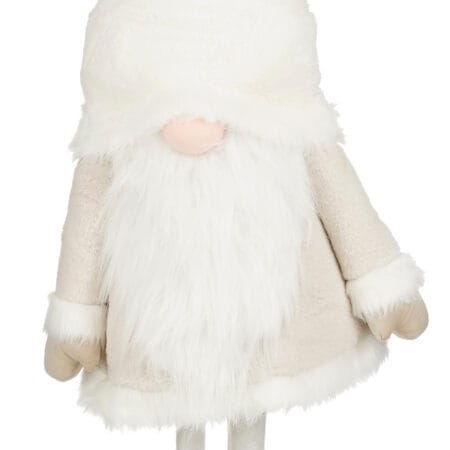Décoration gnome de Noël blanc et crème géant, 51'' - Décors Véronneau