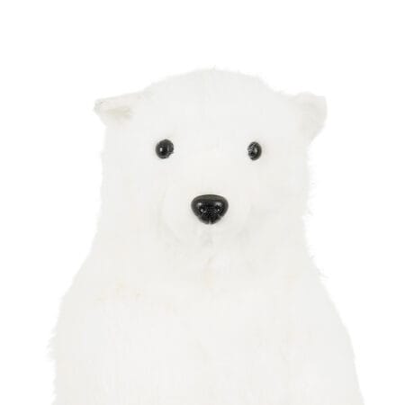 Standing polar bear Christmas decoration, 16'' - Décors Véronneau