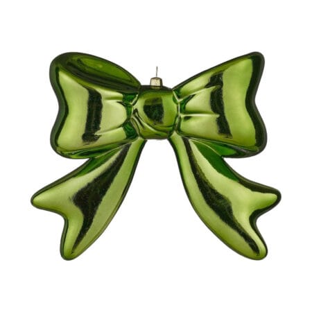 Grand ornement de Noël boucle verte, 8''