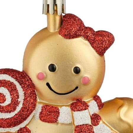Ornement de Noël biscuit pain d'épices avec bonbon, 5'' - Décors Véronneau