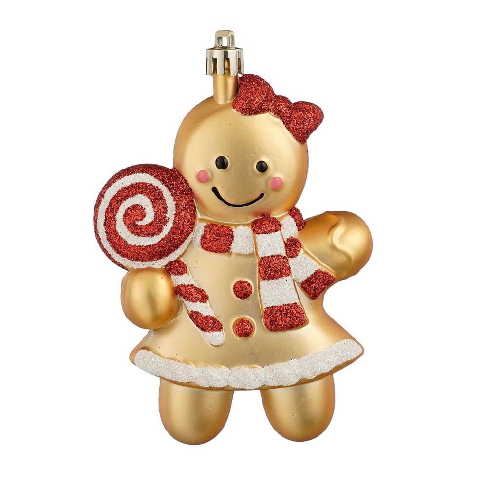 Ornement de Noël biscuit pain d'épices avec bonbon - Décors Véronneau