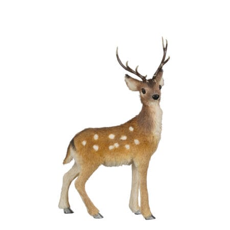 Standing Christmas reindeer figurine, 15''