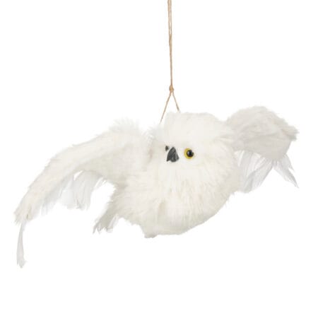 Ornement de Noël chouette hivernale en vol, 5 x 19,5''