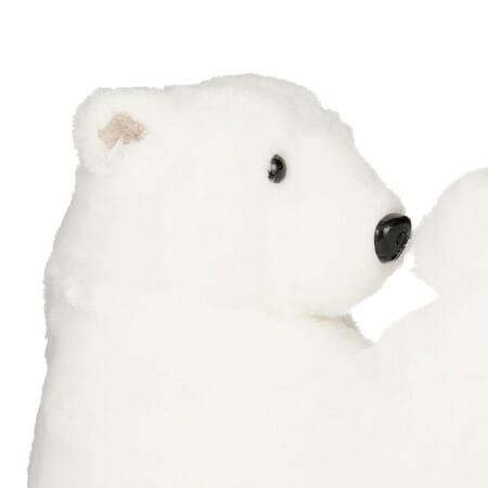 Polar bear with baby Christmas decoration, 8'' - Décors Véronneau