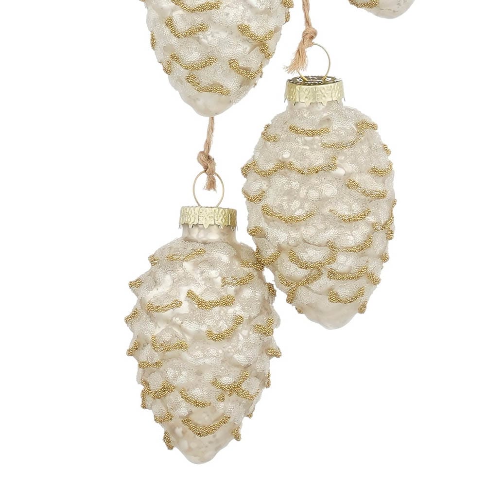 Ornement de Noël avec mini cocottes champagne - Décors Véronneau