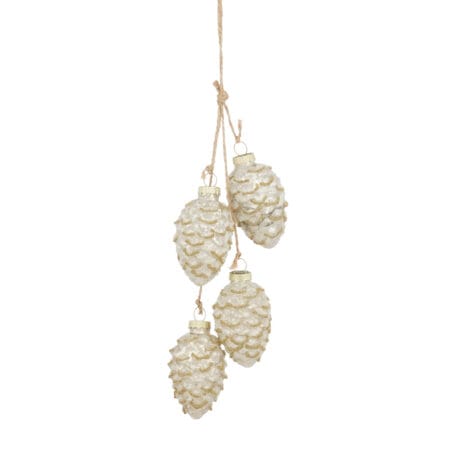 Ornement de Noël avec mini cocottes champagne, 1''