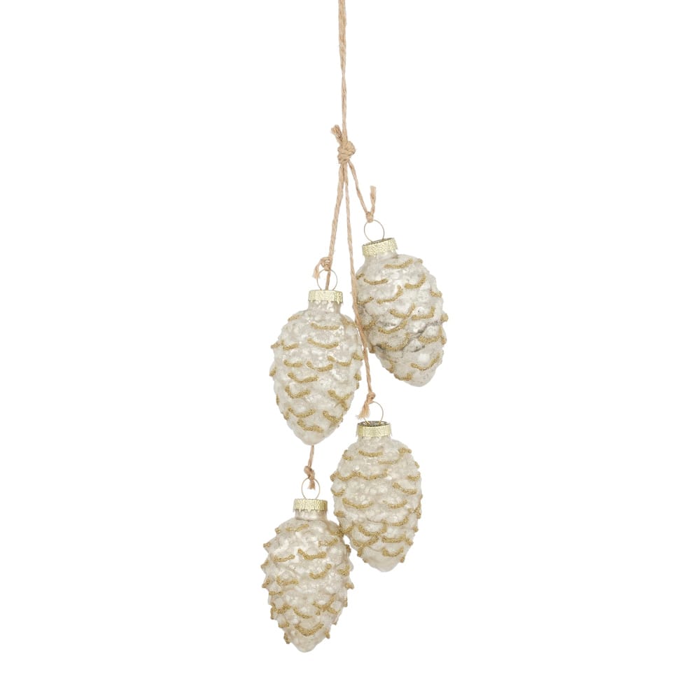 Ornement de Noël avec mini cocottes champagne - Décors Véronneau