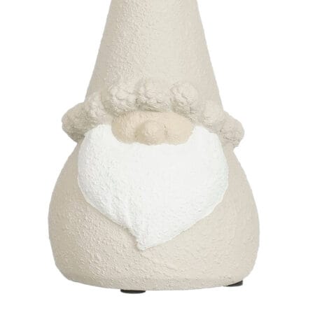 Décoration gnome de Noël crème en argile, 11,5'' - Décors Véronneau