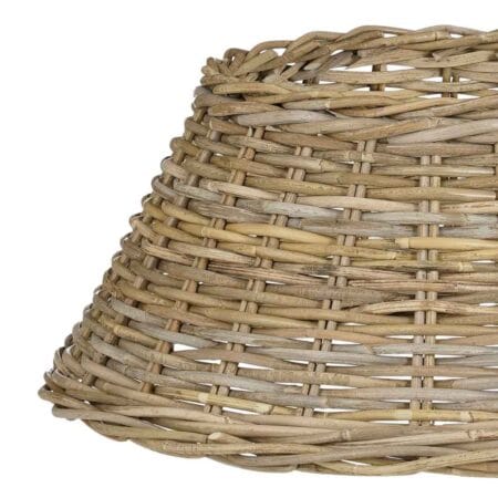 Grey rattan Christmas tree cover, 11 x 24'' - Décors Véronneau