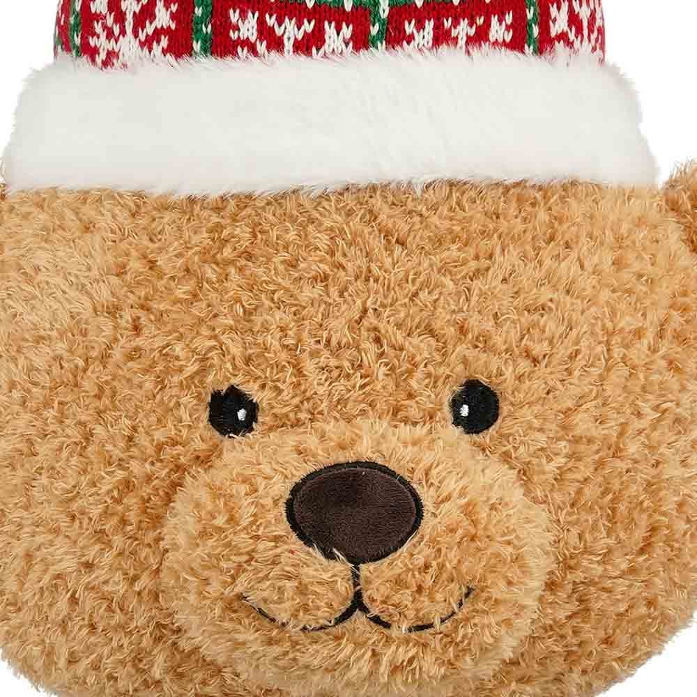 Coussin de Noël en forme d'ourson avec tuque - Décors Véronneau