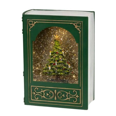 Decorative illuminated Christmas story book, 9''