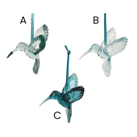 Ornement de Noël colibris émeraude, 3,5'' - Décors Véronneau
