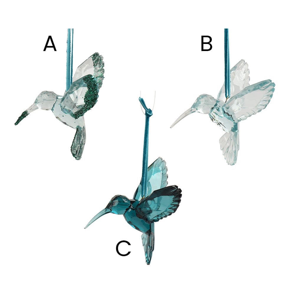 Ornement de Noël colibris émeraude - Décors Véronneau