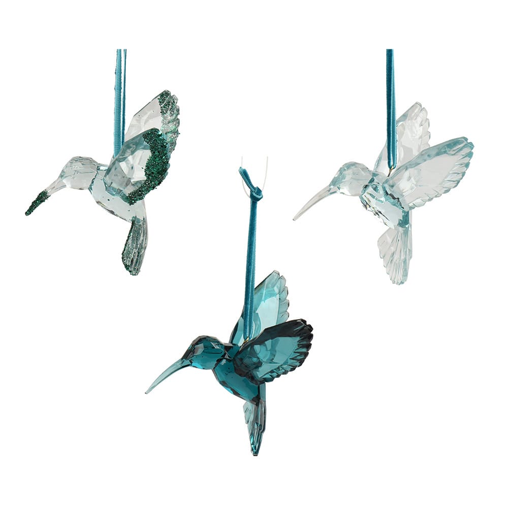 Ornement de Noël colibris émeraude - Décors Véronneau