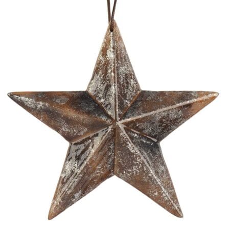 Suspension d'étoile de Noël en MDF certifié FSC, 9''
