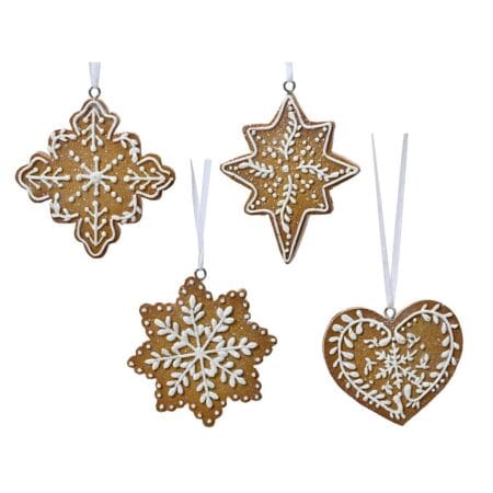 Ornement de Noël biscuit pain d'épices avec glaçage, 3,5''