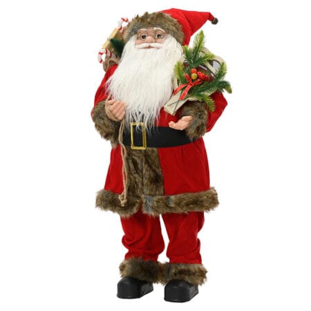 Grande figurine de père Noël traditionnel, 31,5''