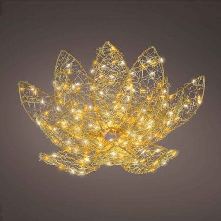 Outdoor twinkling illuminated Christmas flower, 3,5 x 11''
