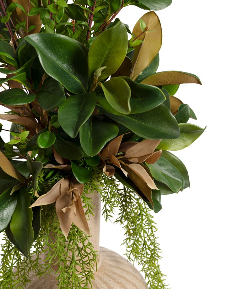 Grand arrangement de sol de verdure variée - Décors Véronneau