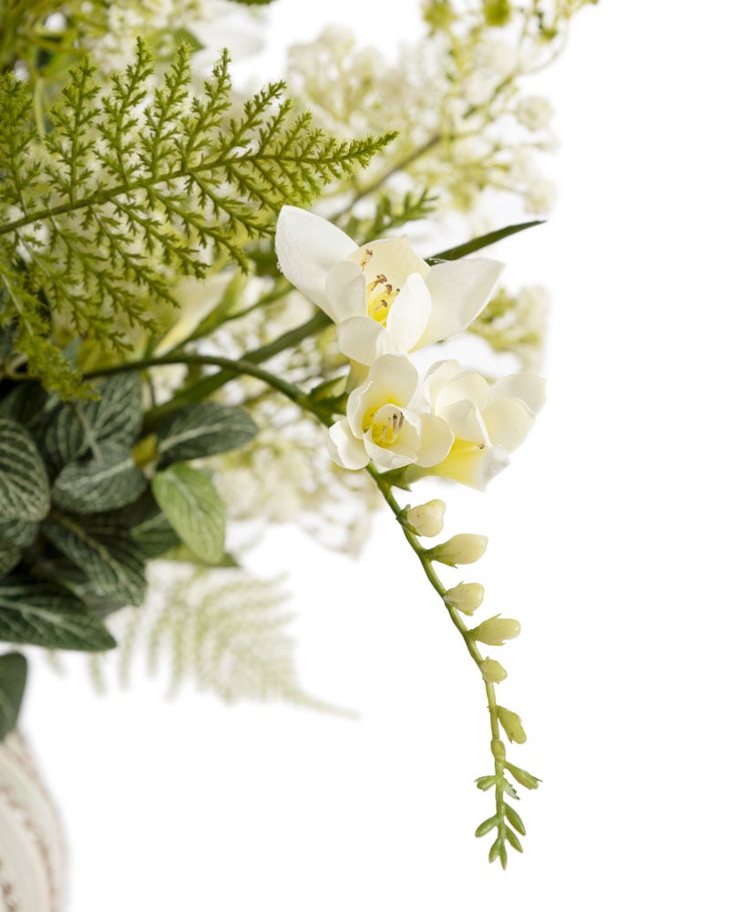 Bouquet abondant de fleurs blanches mixtes - Décors Véronneau