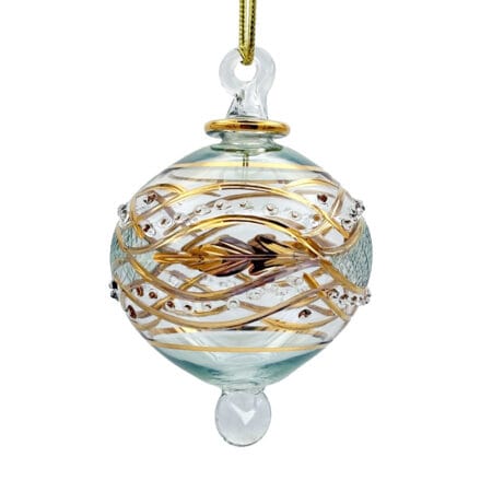 Petite boule de Noël en verre soufflé, 2''