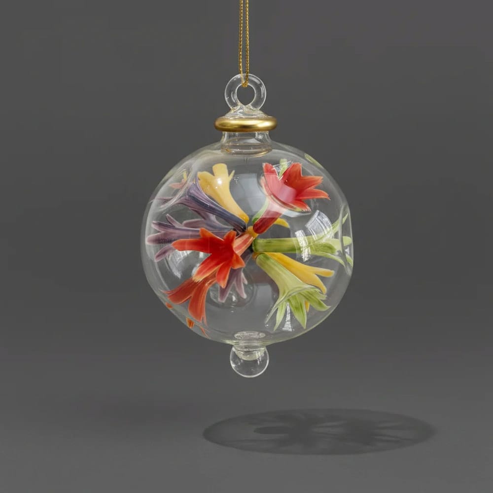 Boule de Noël en verre soufflé inspiré de Klee - Décors Véronneau