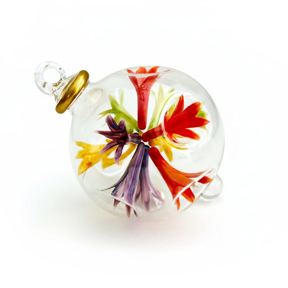 Boule de Noël en verre soufflé inspiré de Klee - Décors Véronneau