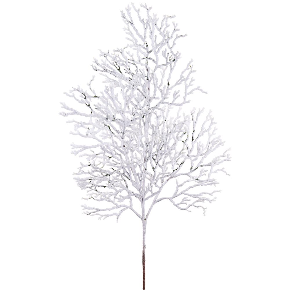 Branche artificielle enneigée blanche - Décors Véronneau