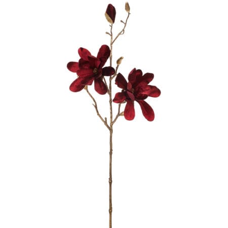 Shimmer velvet magnolia spray, 26''