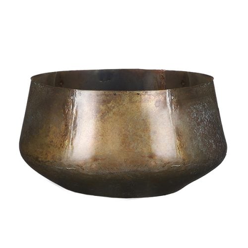 Metallic copper curved pot, 4,75 x 8,5″ Metallic copper curved pot, 4,75 x 8,5''