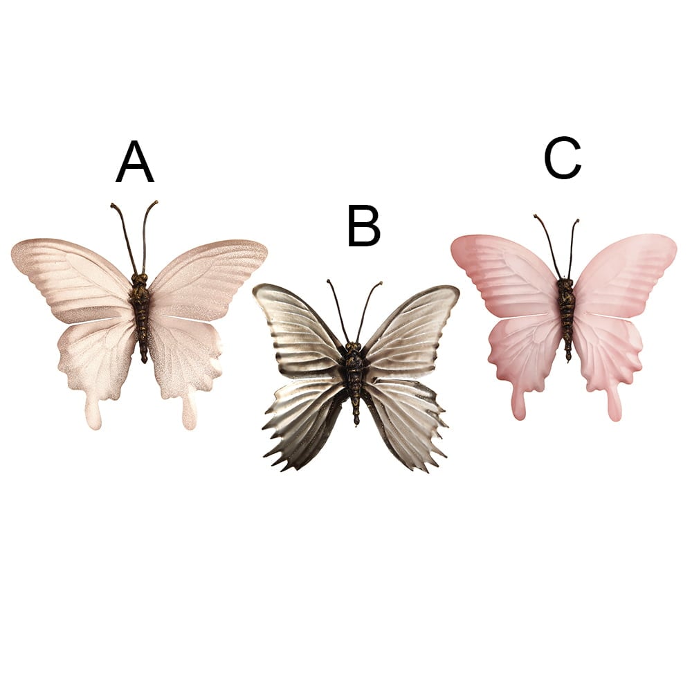 Butterfly ornament with clip, 4