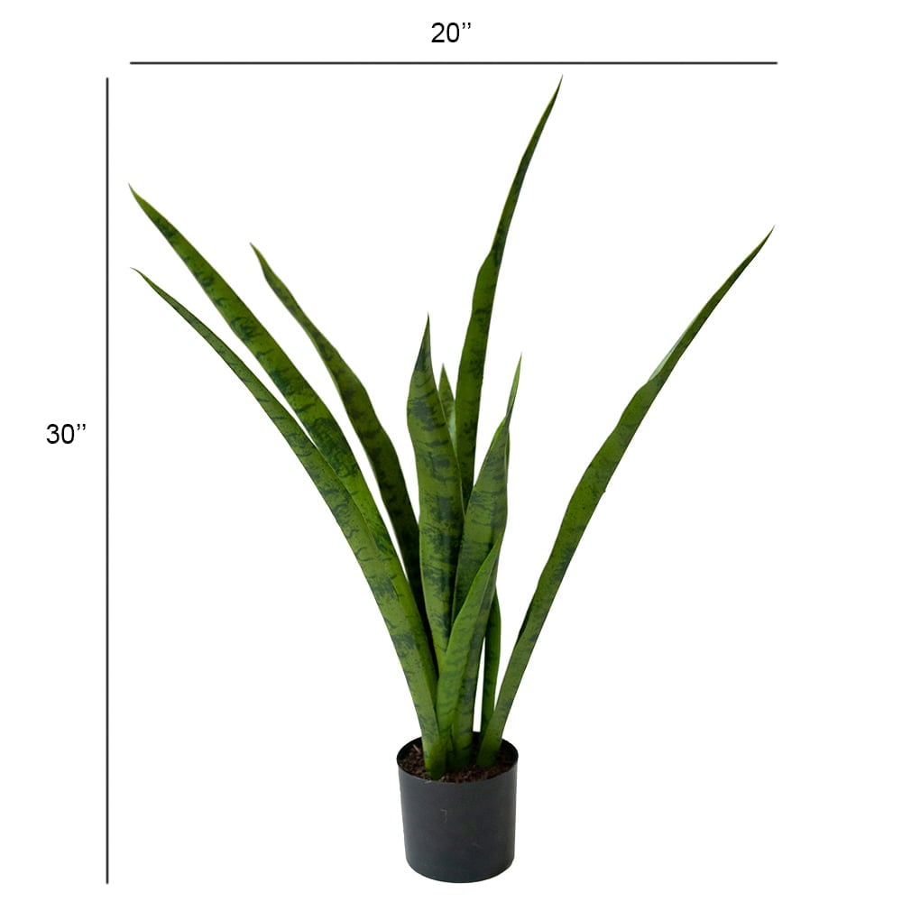 Artificial green snake plant, 30" - Image 6 - Décors Véronneau