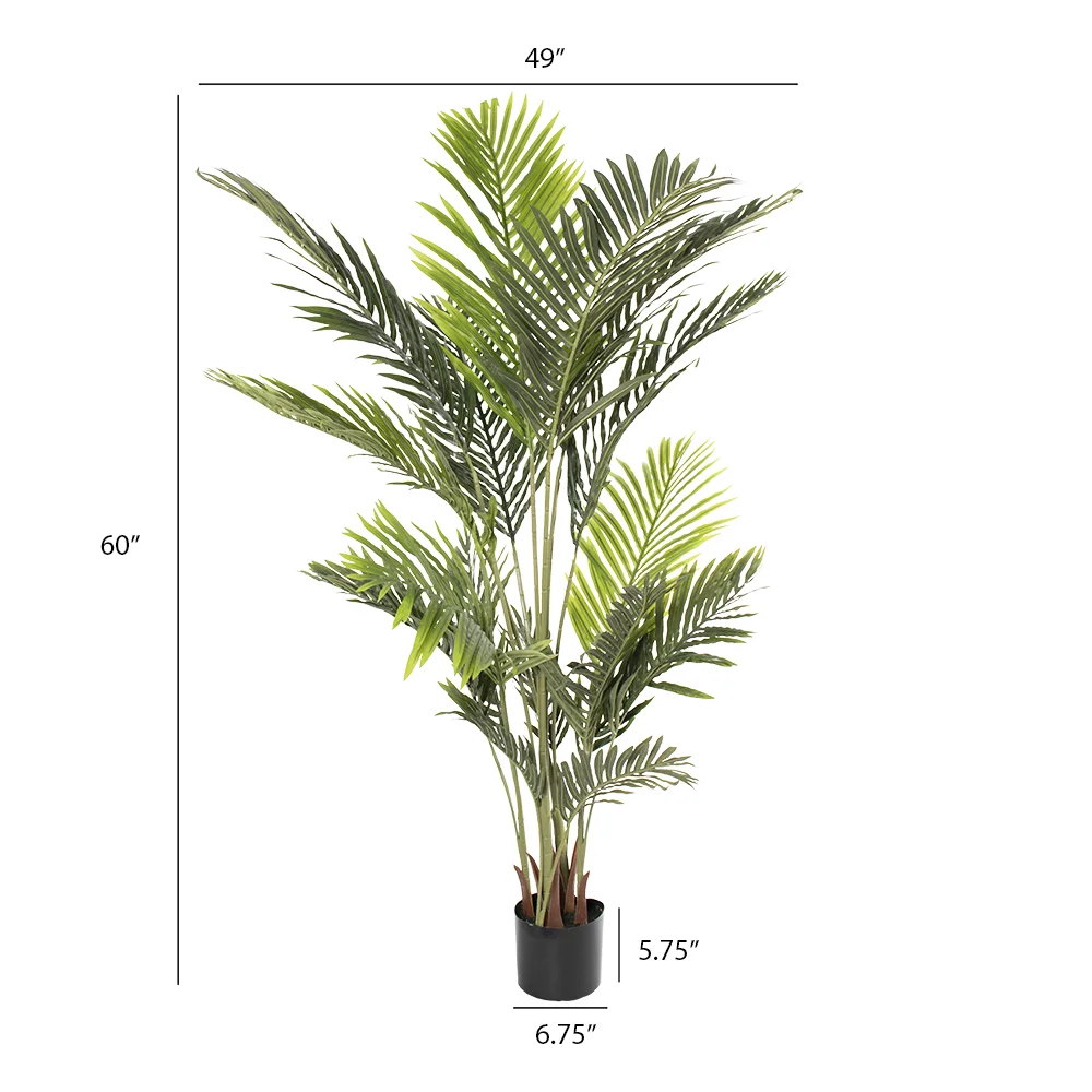 Artificial areca indoor palm tree, 60'' - Dcors Vronneau