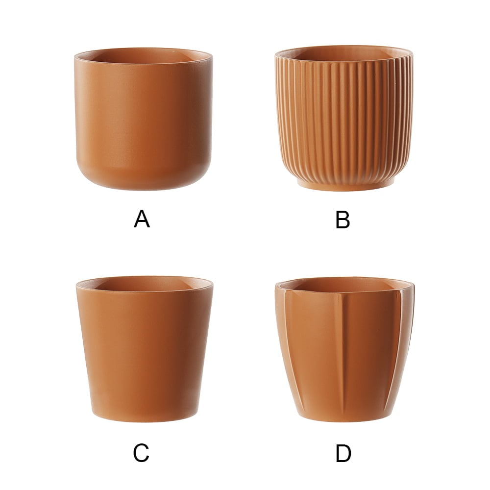 Petit pot en plastique couleur terracotta, 5 x 5'' - Décors Véronneau