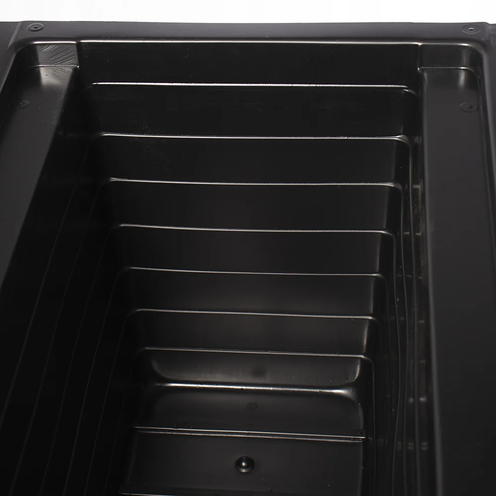 Rectangular black plastic insert for flower box - Décors Véronneau