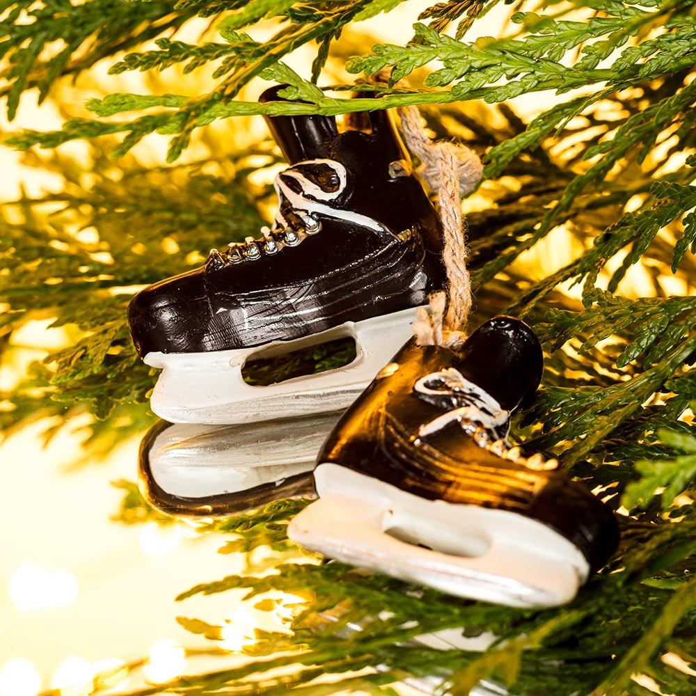 Hockey skates Christmas ornament, 2,5'' Décors Véronneau