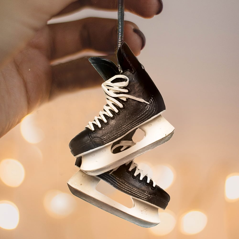 Ornement de Noël patins de hockey, 2,5'' - Décors Véronneau