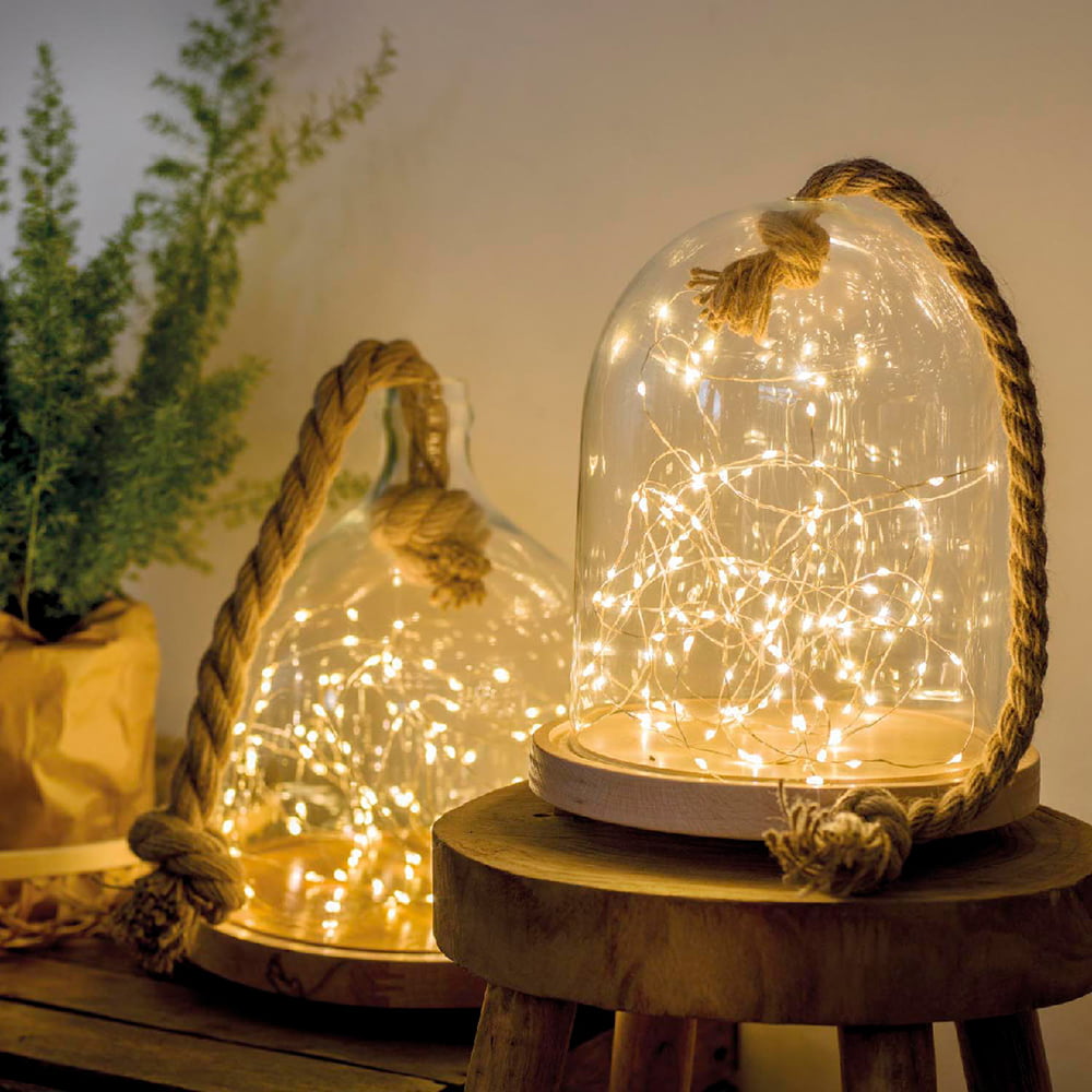 Indoor 40 LEDs on silver wire, warm white, 6,5' - Image 3 - Décors Véronneau