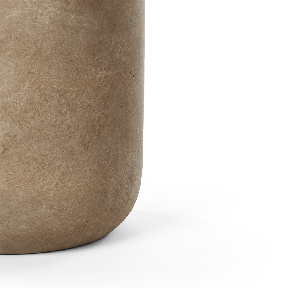 Pot arrondi en fibrociment brun – Image 7 - Décors Véronneau