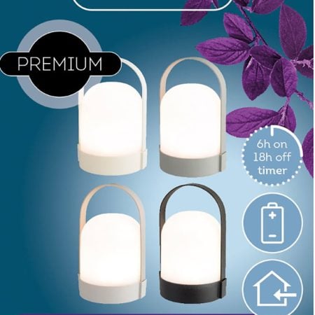 Lanterne DEL à batteries, 8 x 5'' - Décors Véronneau