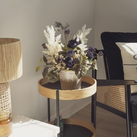 Rose prune artificielle, fini séché, 20,5