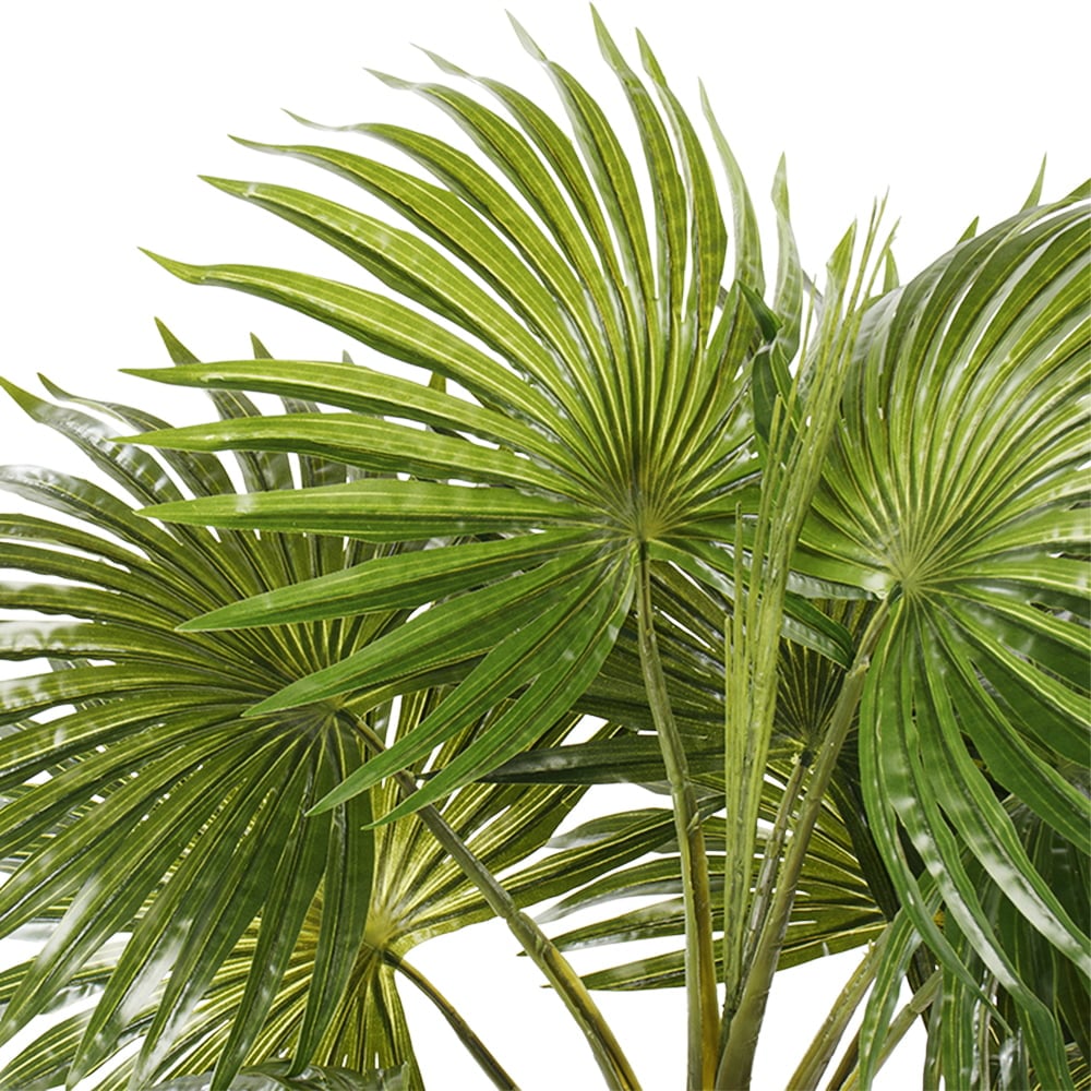 Small potted fan palm artificial plant - Décors Véronneau