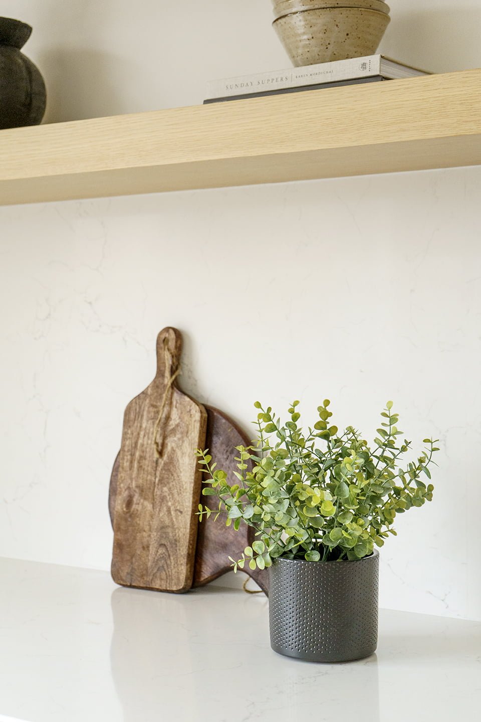 Artificial eucalyptus bouquet, 13'' - Décors Véronneau