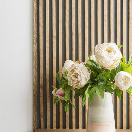 Vase à fleurs en céramique rose, 10 x 5,5'' - Décors Véronneau