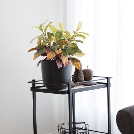 Panier en métal avec poignée, petit - Décors Véronneau