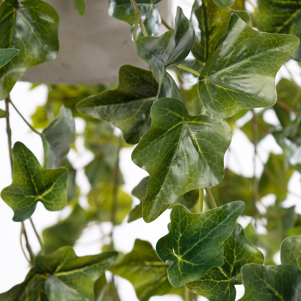 Artificial ivy plant hanging planter, 61 x 18